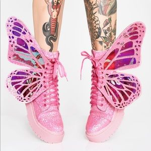 🦋DOLLSKILL CLUB EXX METAMORPHIC BUBBLEGUM BOOTS🦋